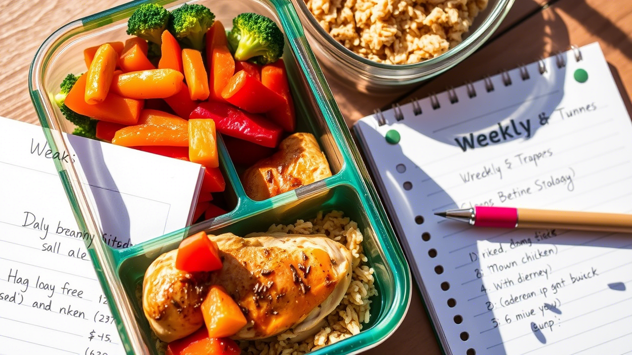 Планирование здорового меню на неделю.