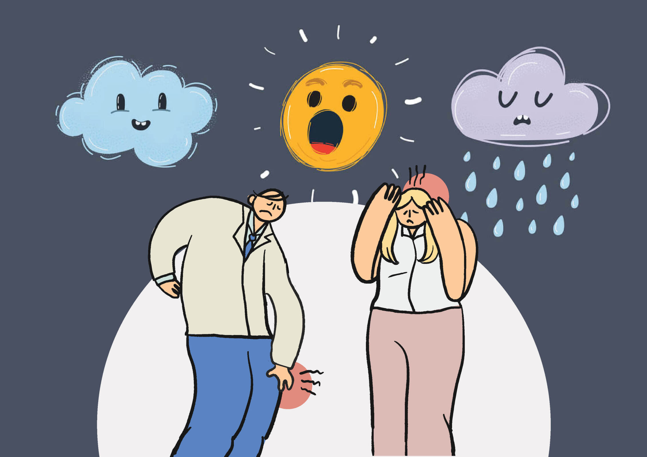 Тяжело быть метеозависимым.