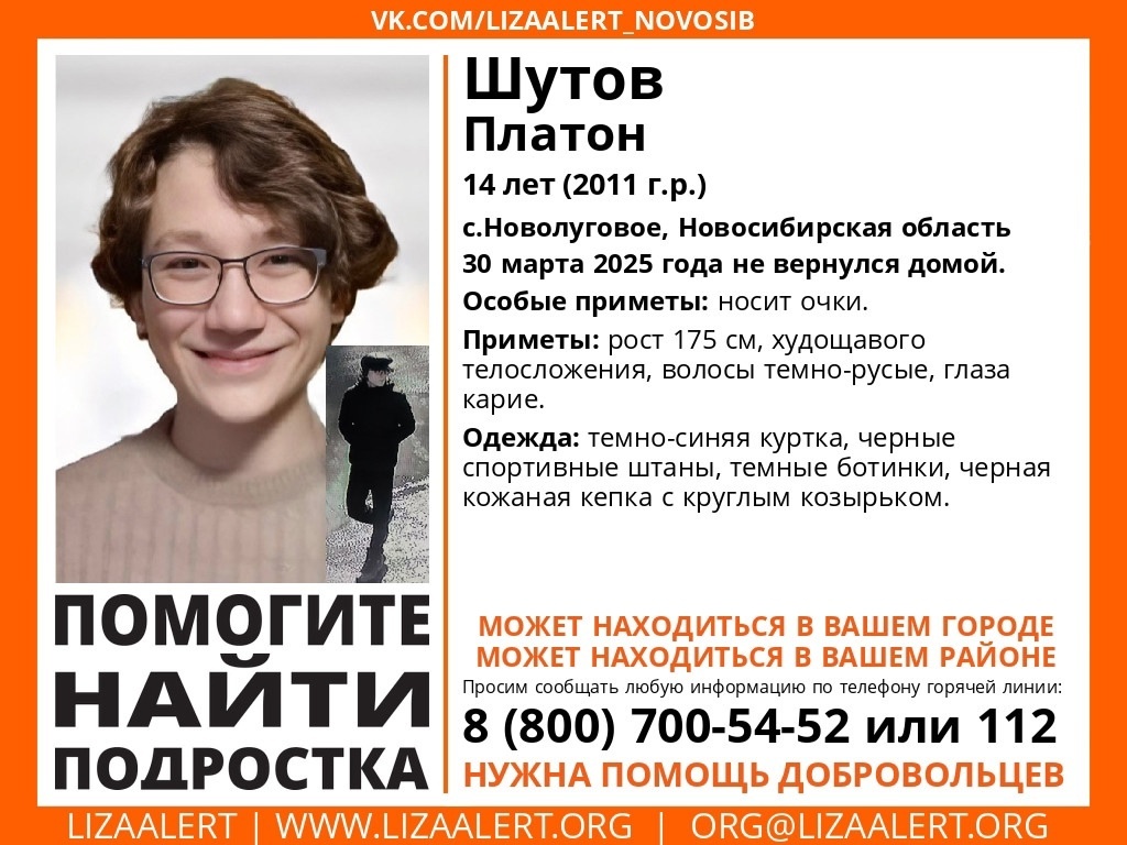 Внимание Новосибирск! Нужна помощь добровольцев! Поиски продолжаются!