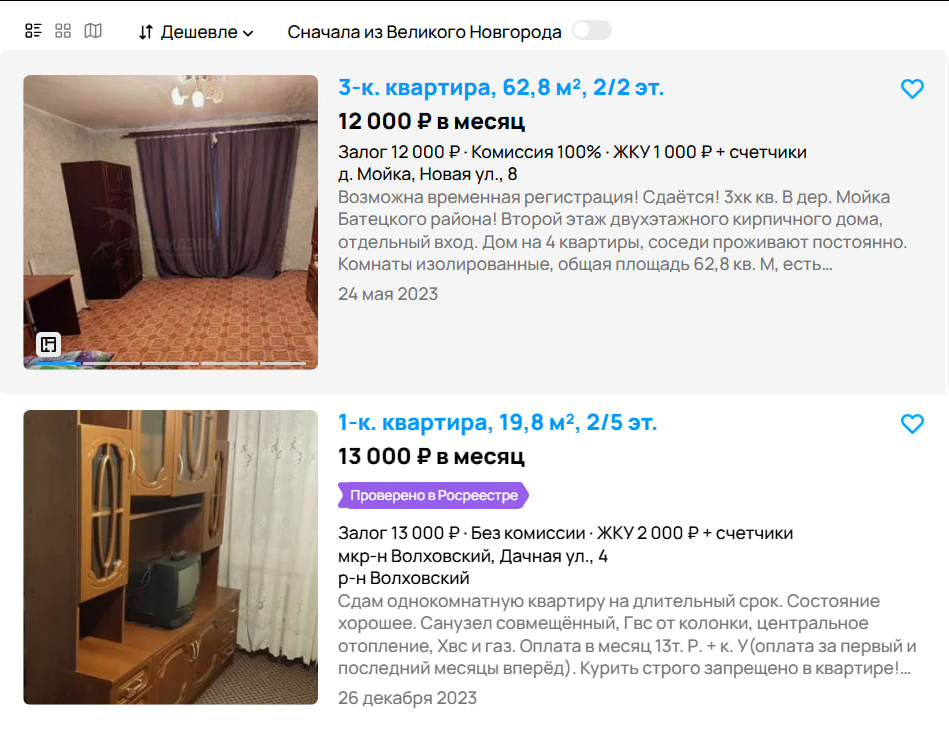 Как люди снимают квартиры за 20 000? Страшно смотреть цены на "Авито"