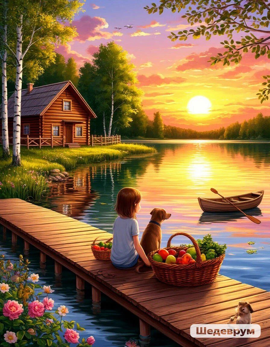 Сгенерировано в Шедеврум: весна, олень с большими рогами, ветер перемен, заход солнца, лицо девушки.