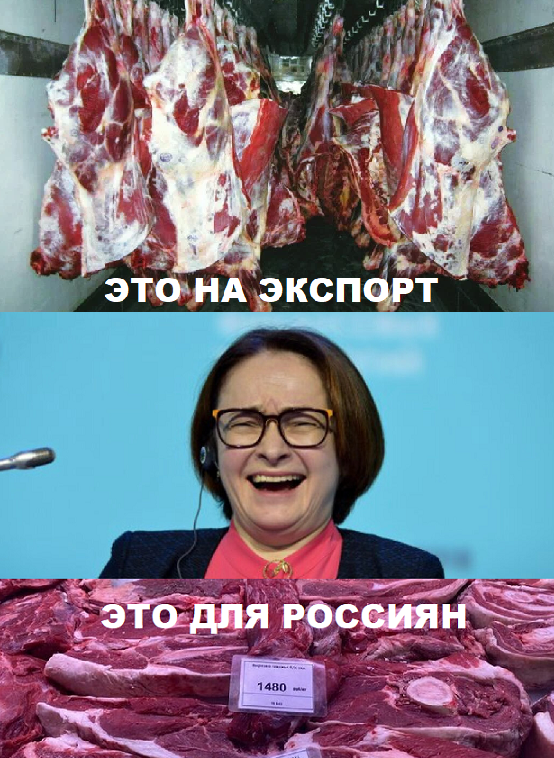 Россия увеличивает объемы вывоза мяса за границу