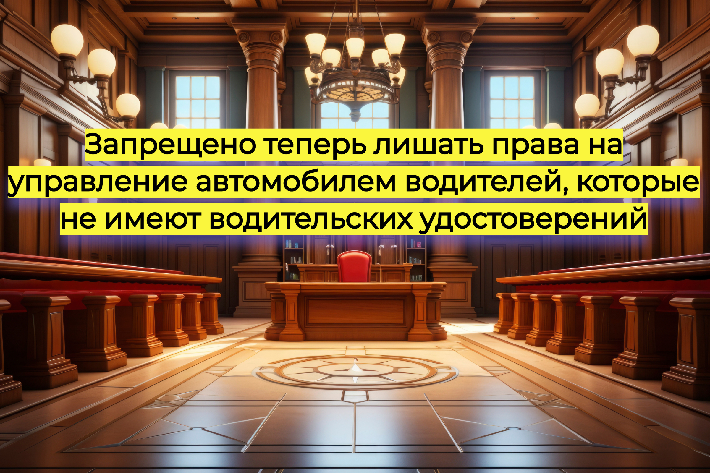Запрещено теперь лишать права на управление автомобилем водителей, которые не имеют водительских удостоверений