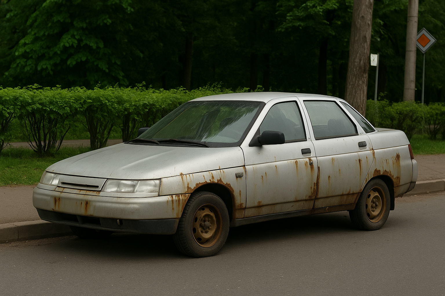 Женщина отсудила 1 млн у МВД за машину, 20 лет гнившую на спецстоянке после угона