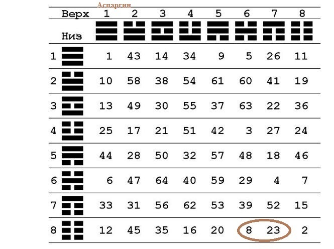 20 аминокислот в таблице И-Цзин