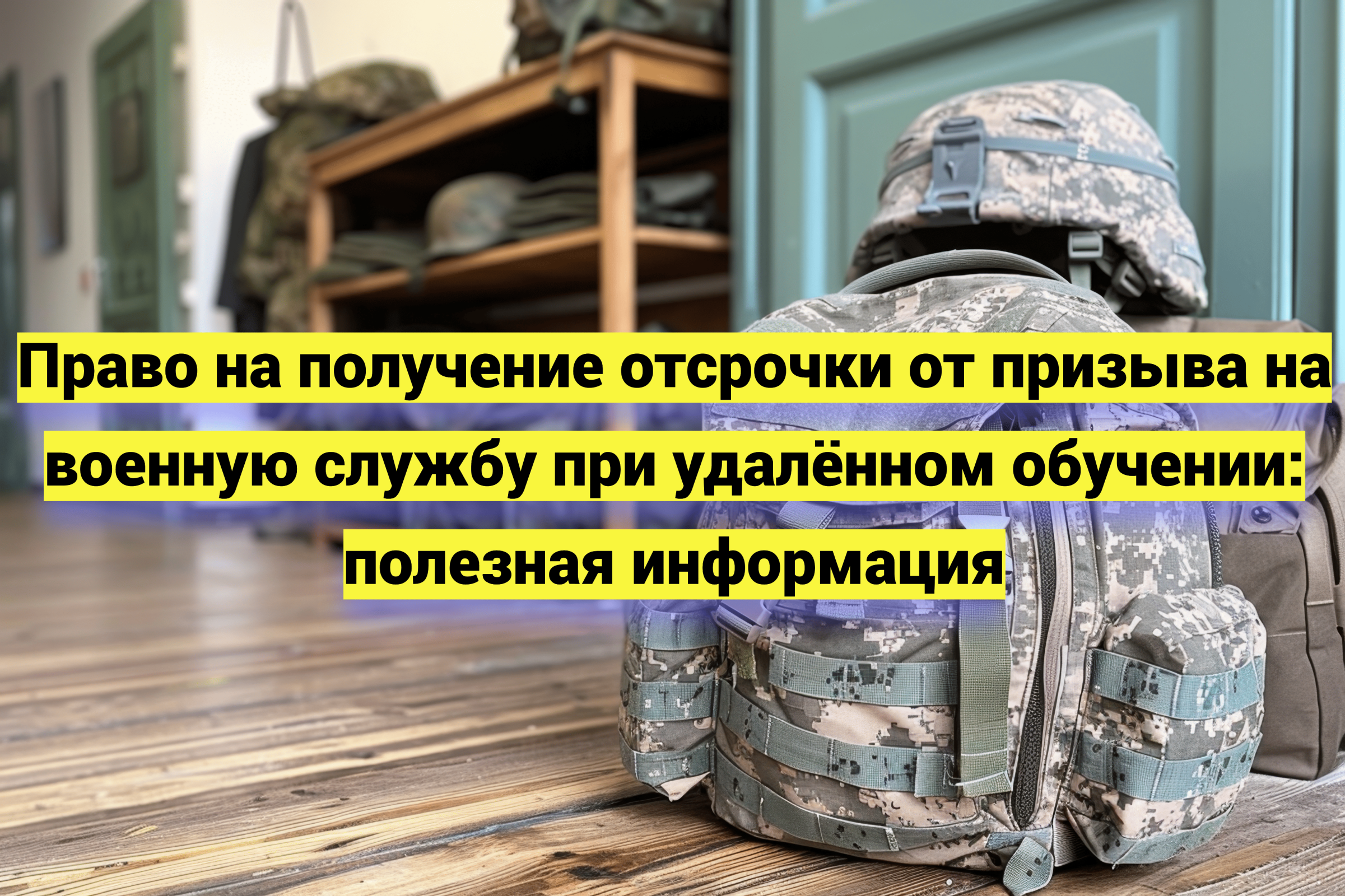 Право на получение отсрочки от призыва на военную службу при удалённом обучении: полезная информация