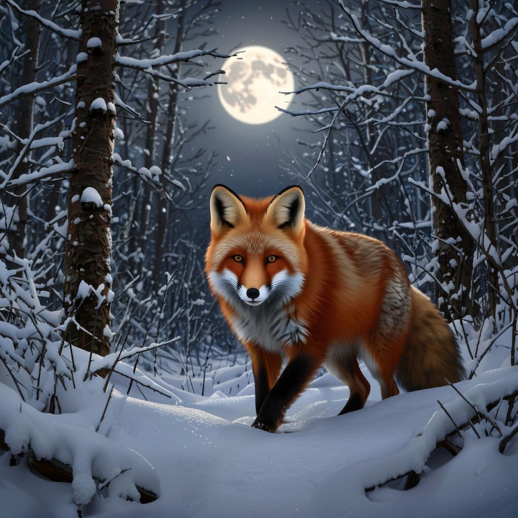 История умной охотницы с пушистым хвостом.