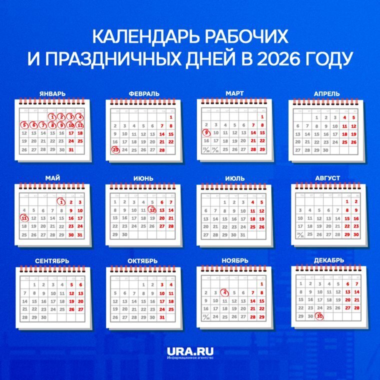 Длинные майские выходные отменили в России в 2026 году