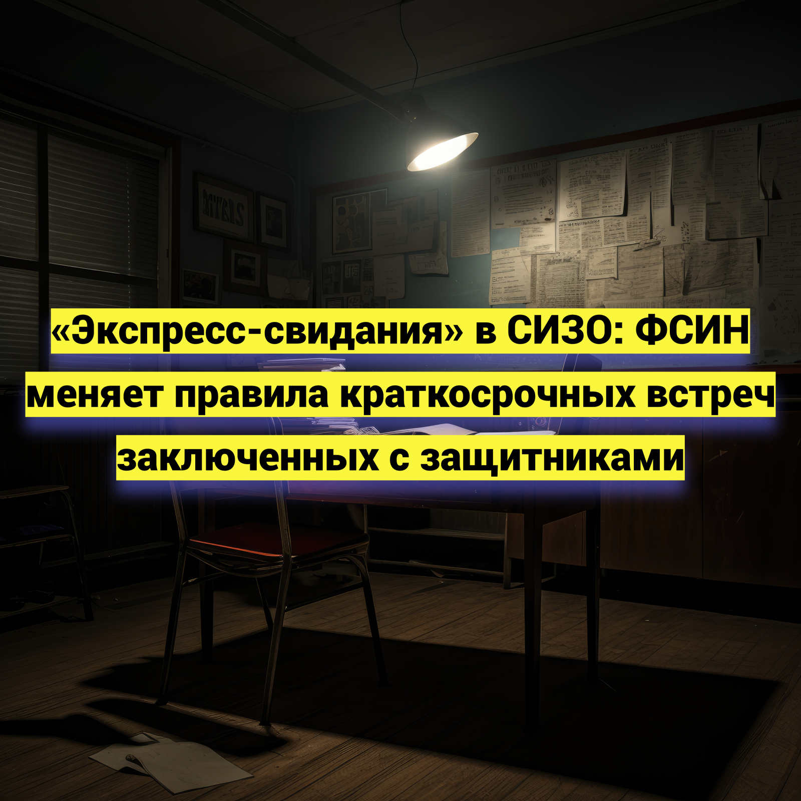 «Экспресс-свидания» в СИЗО: ФСИН меняет правила краткосрочных встреч заключенных с защитниками