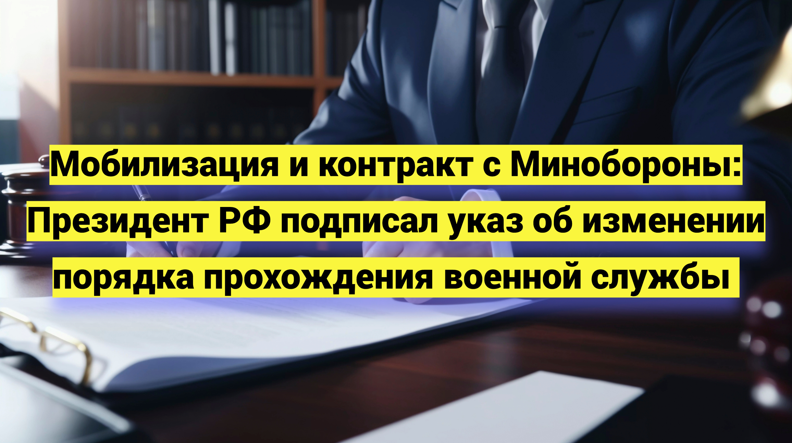 Мобилизация и контракт с МО: подписан указ об изменении порядка прохождения военной службы