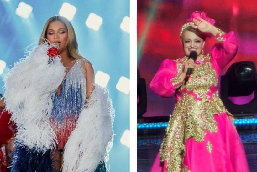 Ксения Собчак заметила: Бейонсе в костюме российского флага