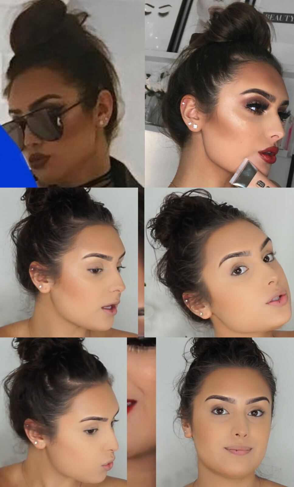 Эми-Роуз Уокер Пучок Причёски Небрежный Тёмный