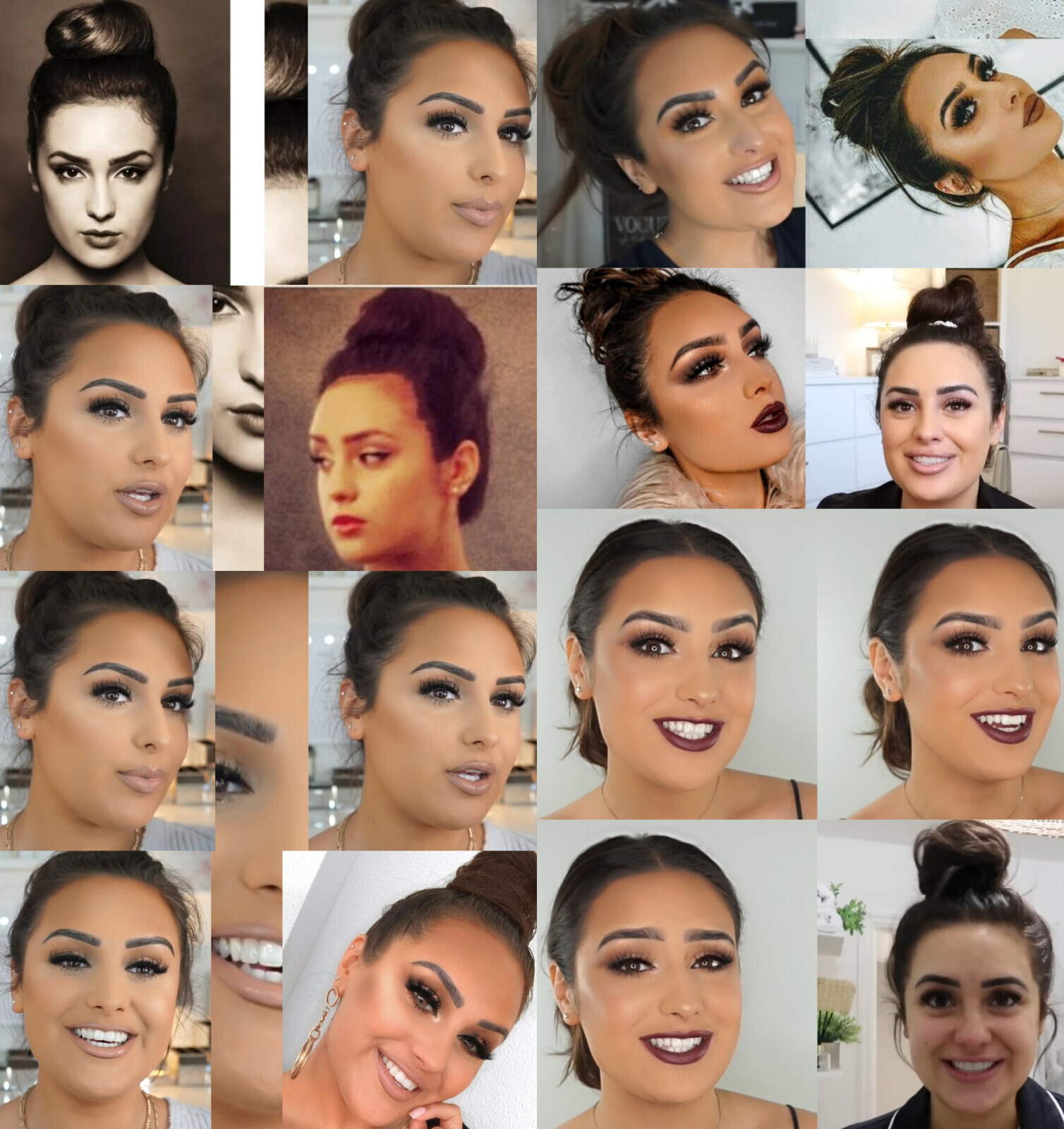 Эми-Роуз Уокер Пучок Причёски Небрежный Тёмный