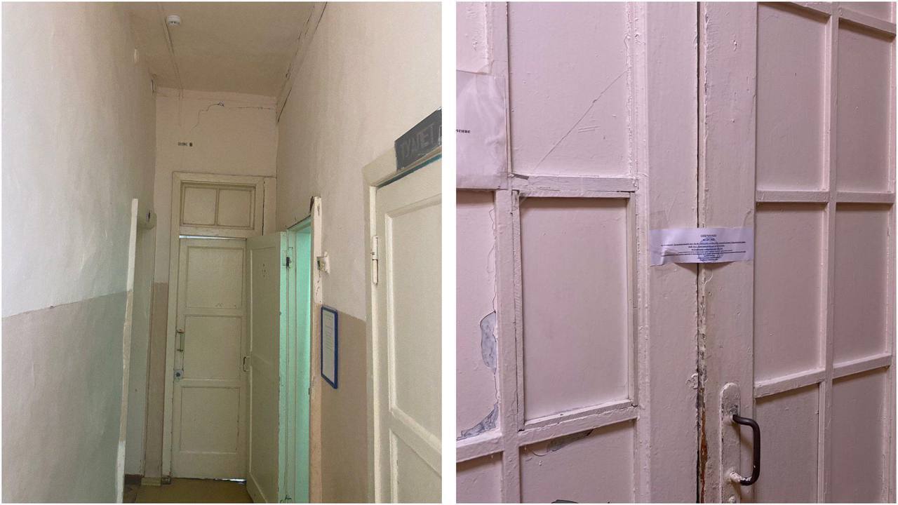 Развалили: Работу стационара Красноярской межрайонной больницы №3 остановили. Здание угрожает упасть на голову пациентам. Фото: Kras Mash