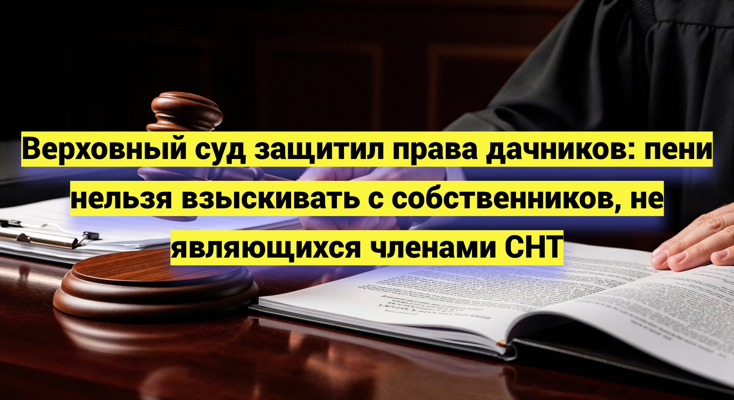 Верховный суд защитил права дачников: пени нельзя взыскивать с собственников, не являющихся членами СНТ