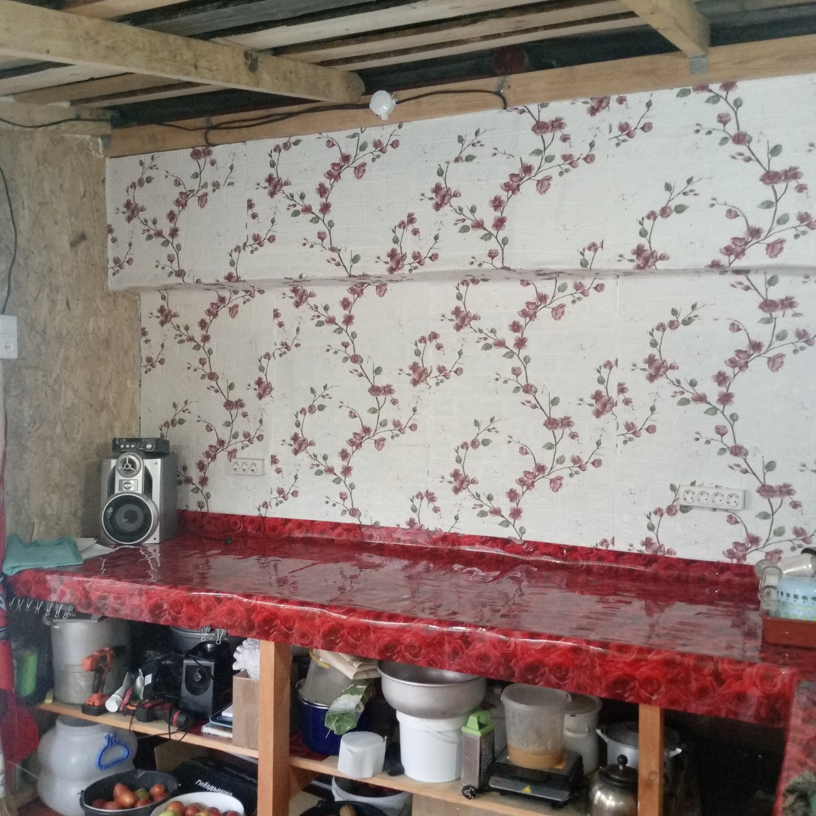 Новые изменения на летней кухне.