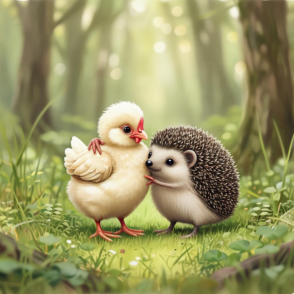 Детская сказка: Приключения смешного цыплёнка