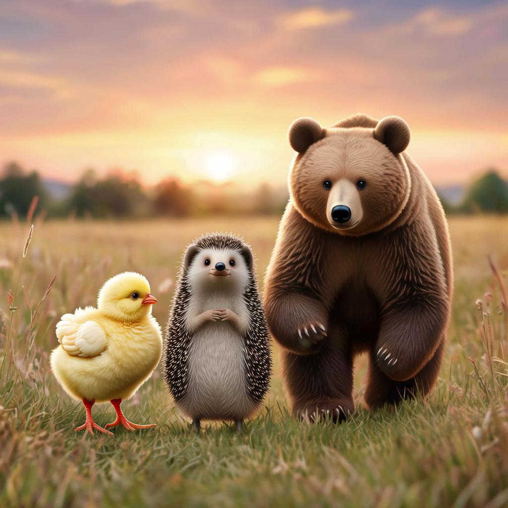 Детская сказка: Приключения смешного цыплёнка