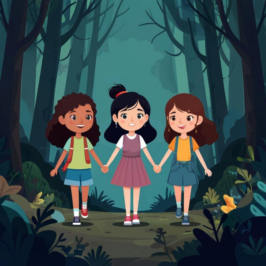 Детская сказка: Три сестрички и волшебный ключик.