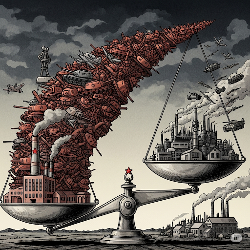 Почему экономика РФ деградирует? 15. "Как СССР, отставая в 10 раз, смог превзойти "Рейх" по производству оружия в 3 раза?»