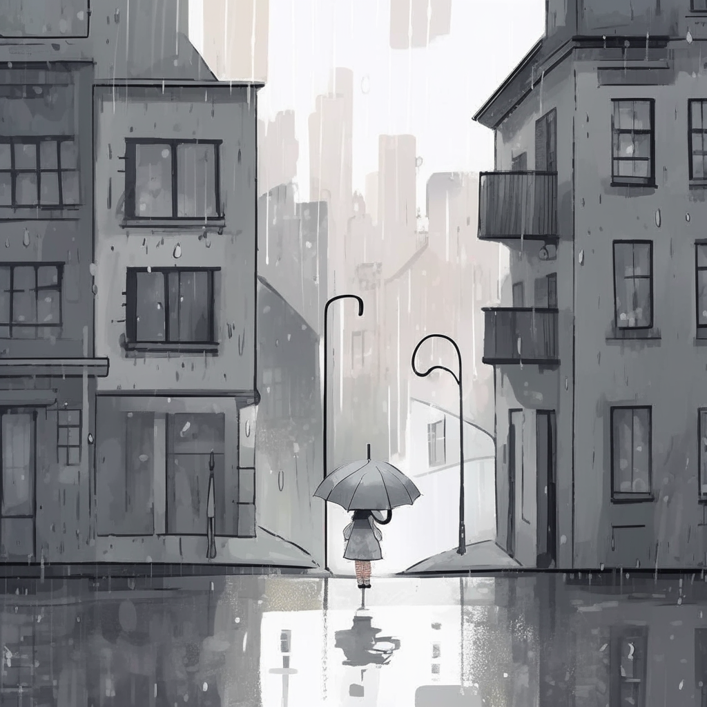 Детская сказка. Девочка и дождь из конфетти.