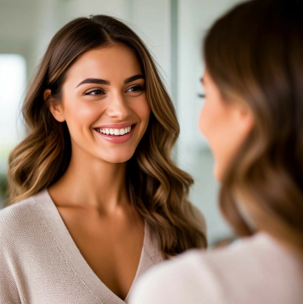 Утренняя аффирмация счастливой женщины