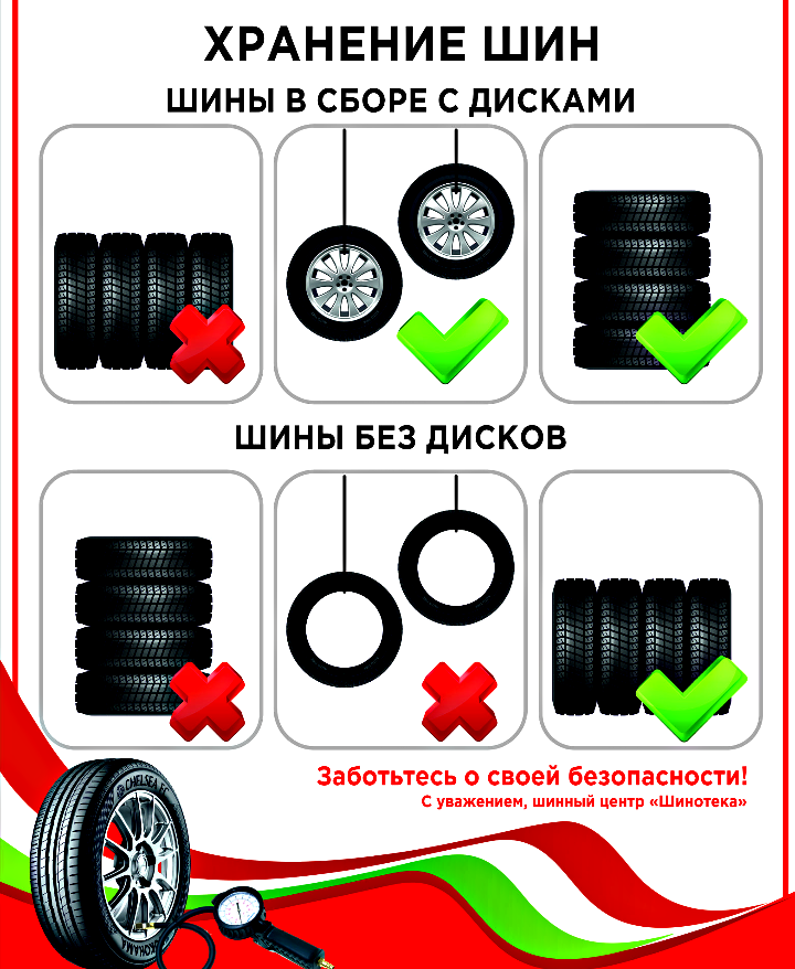 Как правильно хранить зимой летнюю "обувь" своего железного друга
