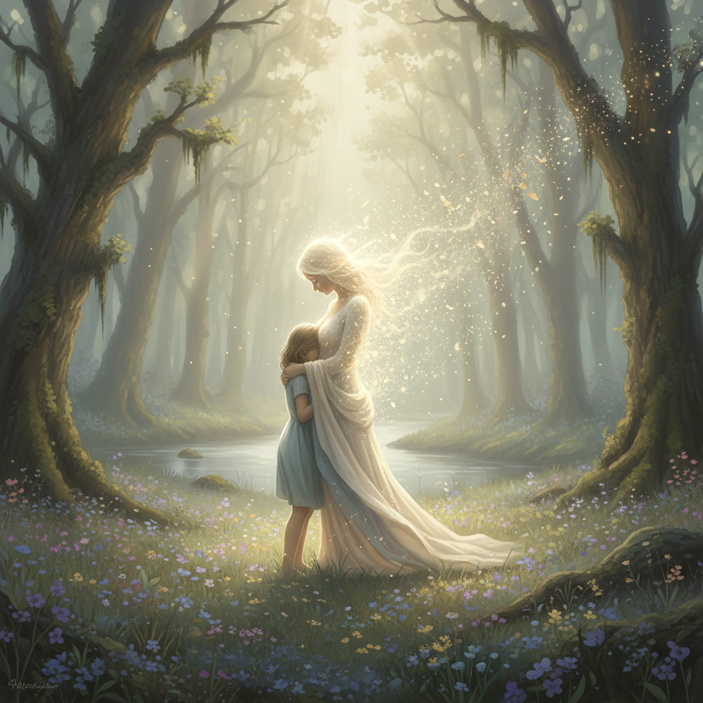 Стих: Ты спрашиваешь: «Мама, почему...» В ночи, где пустота сильней рассвета. Ответ в тиши — лишь шёпот ветерка...