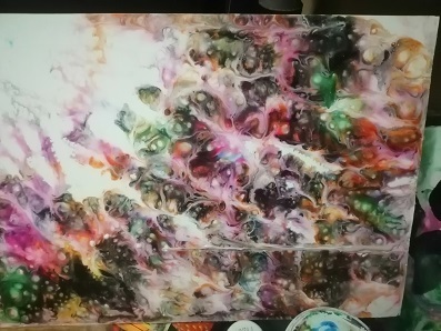 🎨🎨🎨Вернисаж от Валентины??? Кризис? Несколько дней я пытаюсь работать в технике ФЛЮИДАРТ...всё впустую