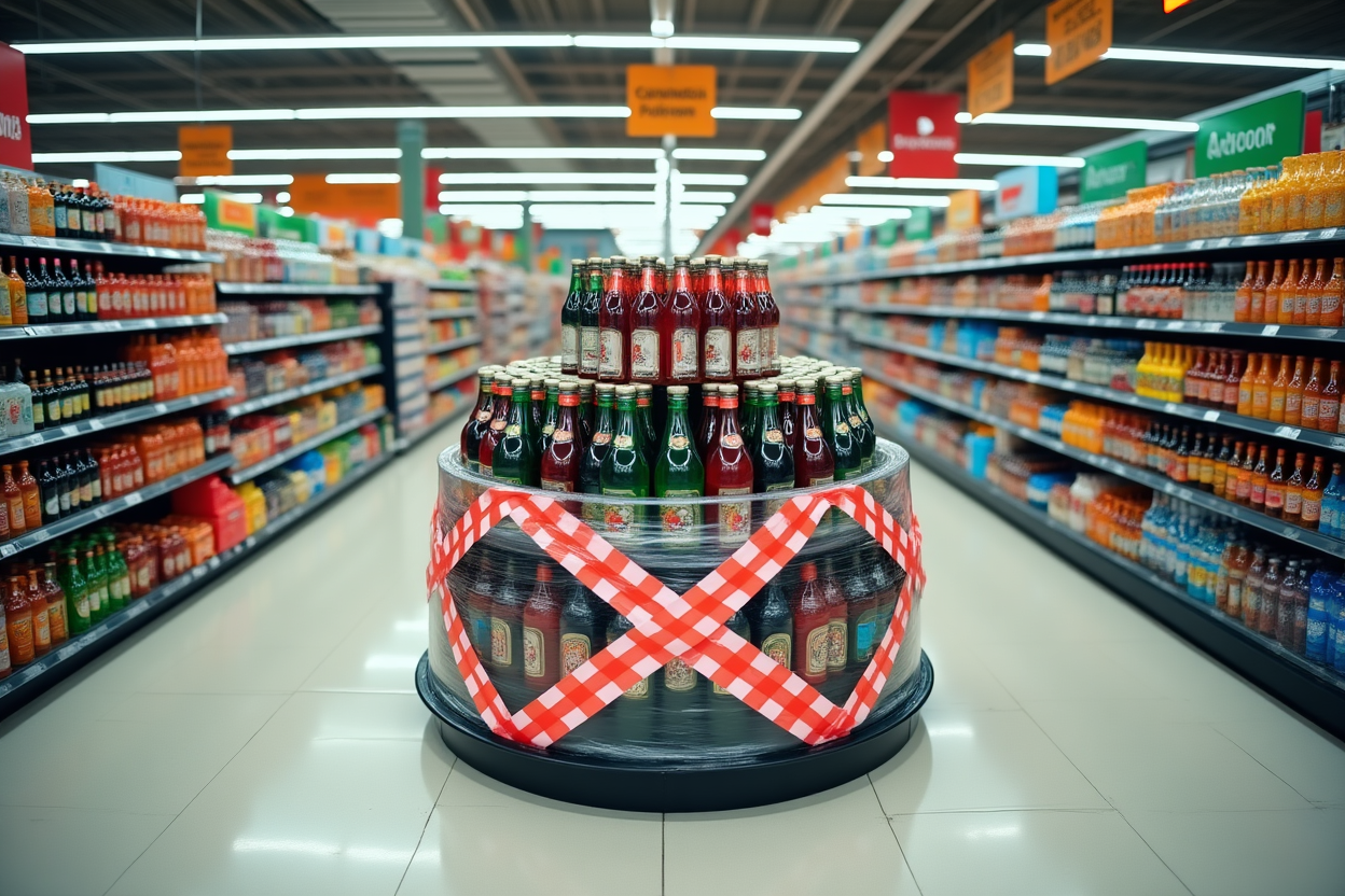 Запрет на алкоголь:с декабря до окончания новогодних каникул.Новая гениальная идея?