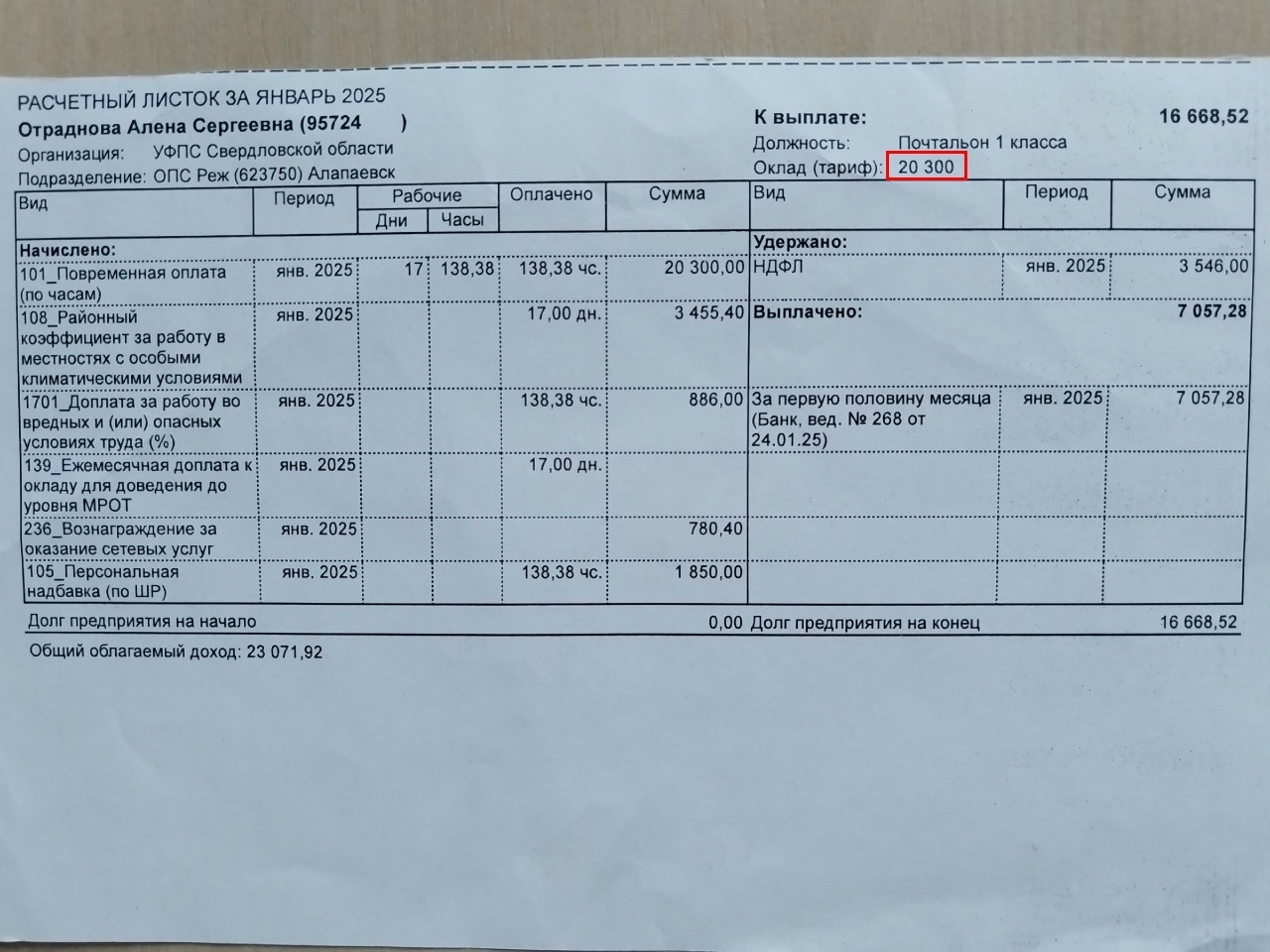Почтальонам на Урале подняли з/п на 23,15%. Разбогатели ли они?