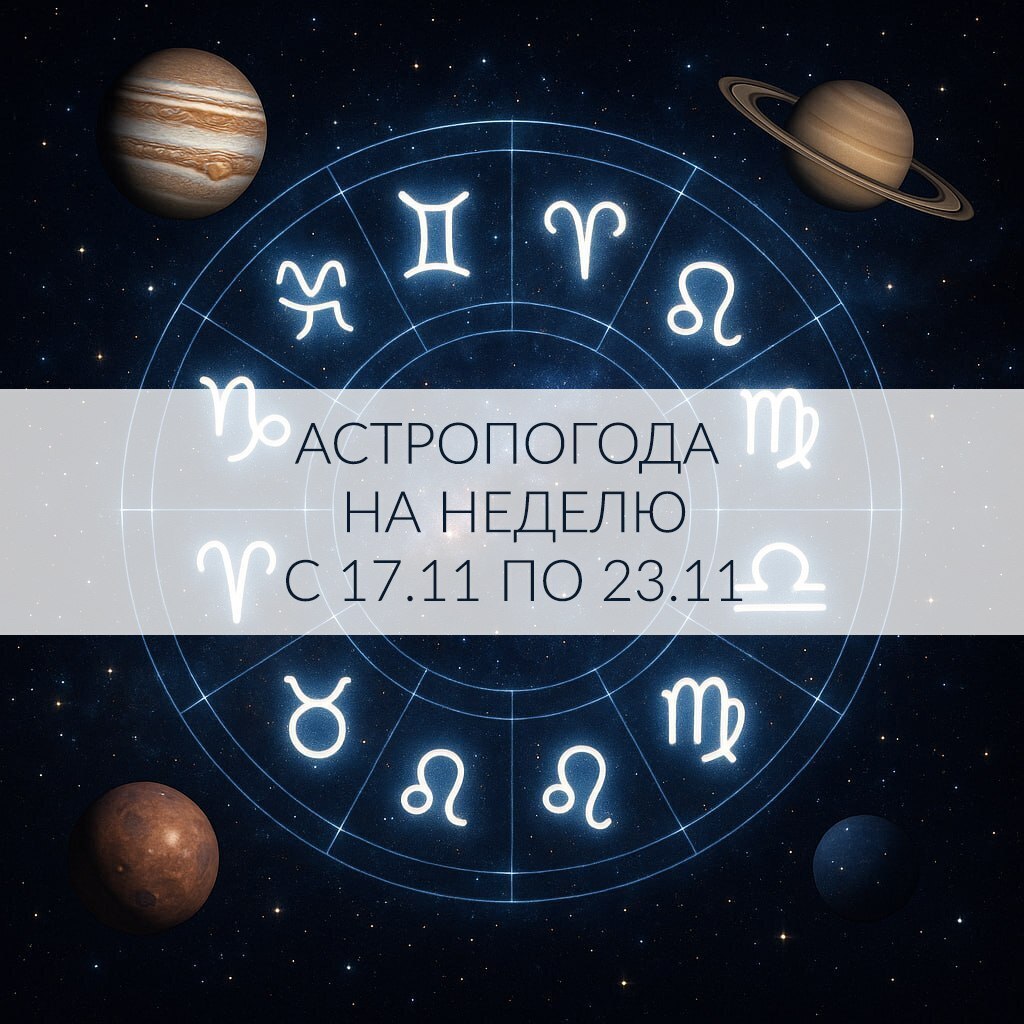 ✨ Астропогода на неделю с 17 по 23 ноября ✨