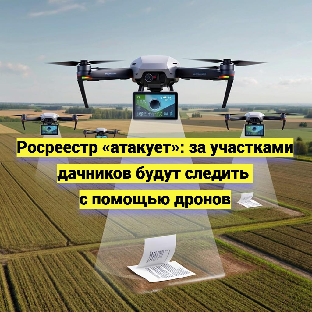 Росреестр «атакует»: за участками дачников будут следить с помощью дронов