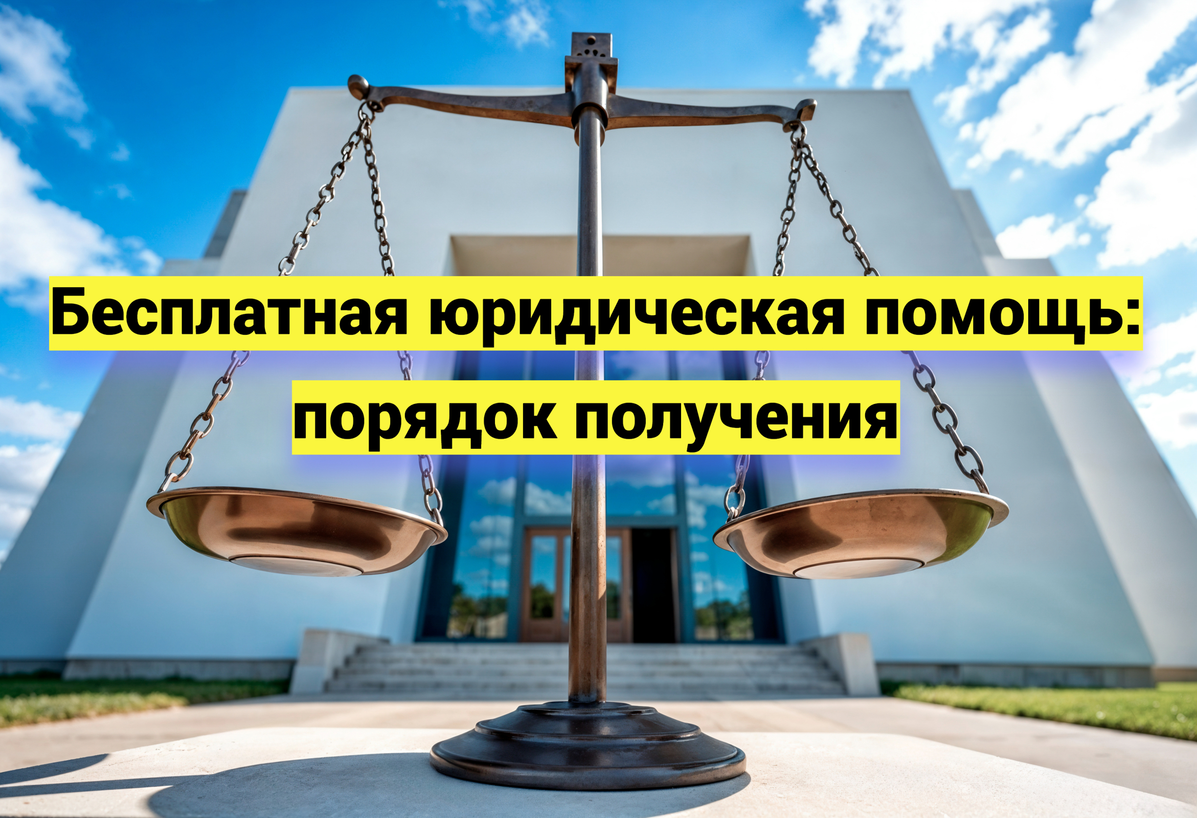 Бесплатная юридическая помощь: порядок получения