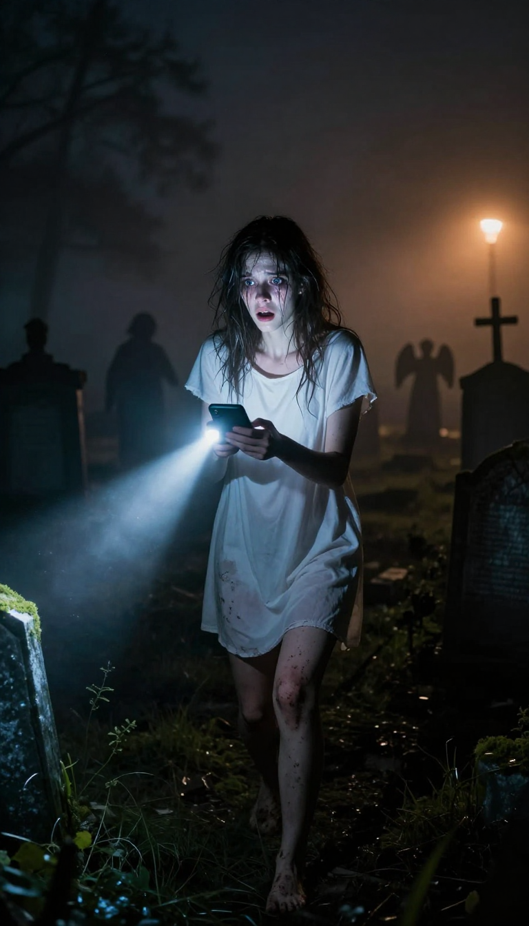 Пробуждение в могильной тишине: Ночные ужасы на кладбище