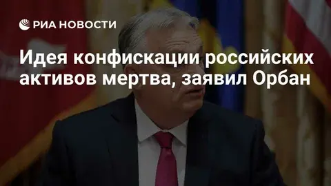 Идея конфискации российских активов «мертва».