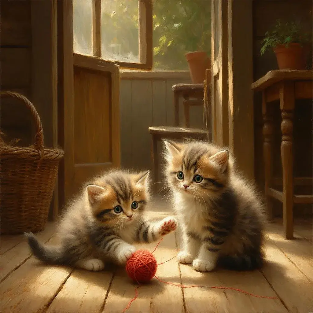 Почему кошки мурлычут?