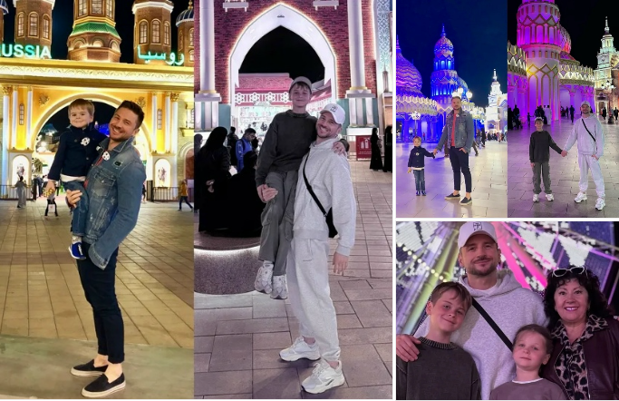 «Мы вернулись» — 42-летний Сергей Лазарев повторил фото семилетней давности.