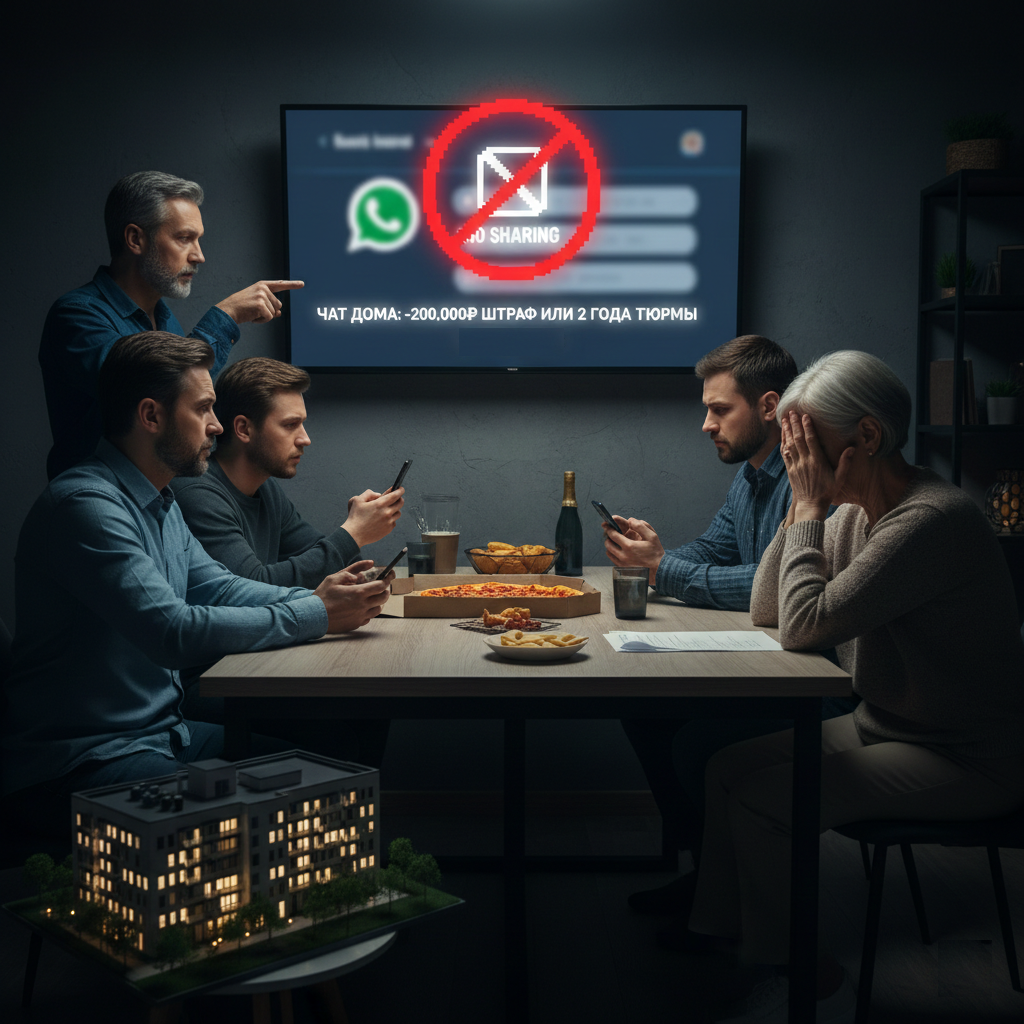 🏠 Домовые чаты под надзором: за что можно получить штраф от 15 000 до 200 000 рублей или даже реальный срок?