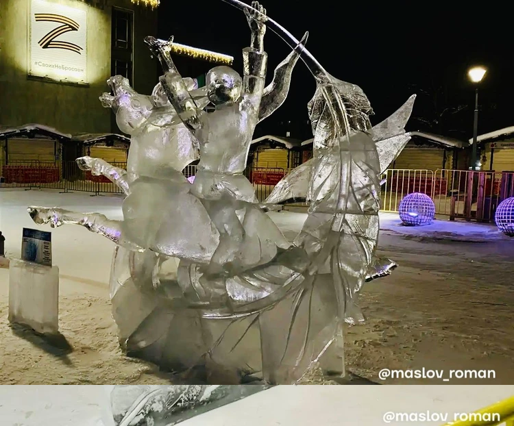 Спринтерский фестиваль ледовых скульптур в Череповце