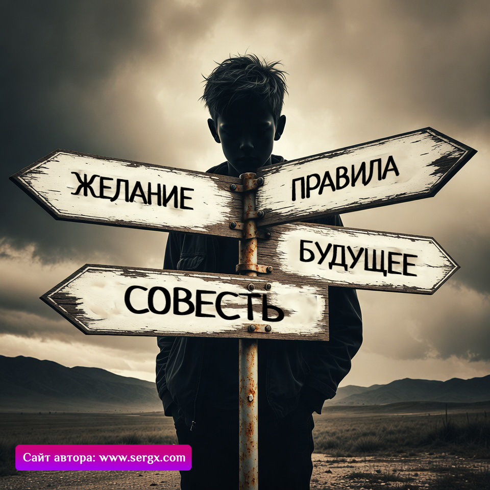 Горькая истина. Совесть не дается сразу — она вырастает вместе с человеком.