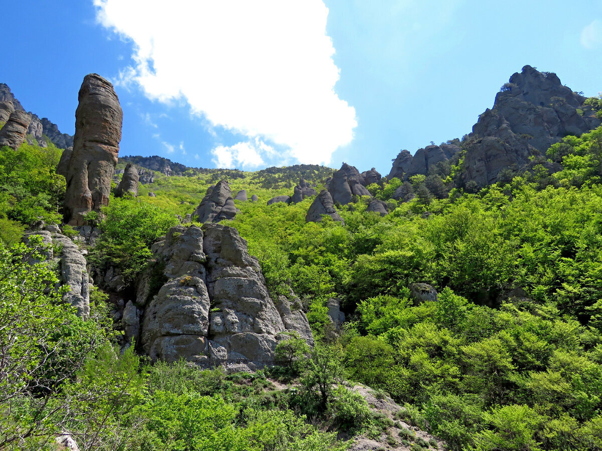 Сквозь Долину приведений. Демерджи. Алушта.