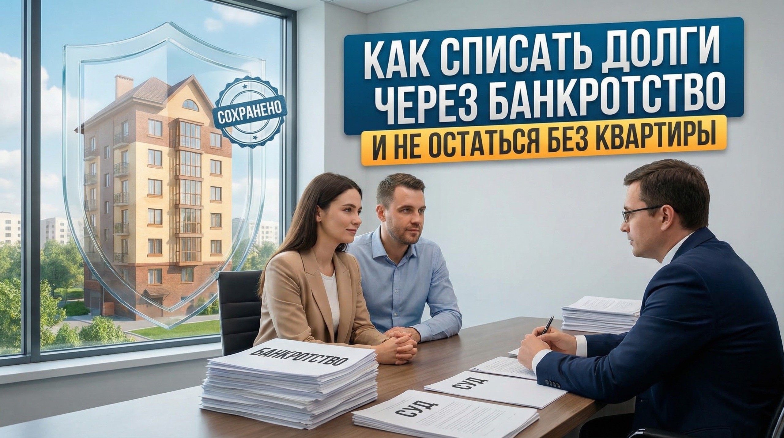 Как списать долги через банкротство и не остаться без квартиры