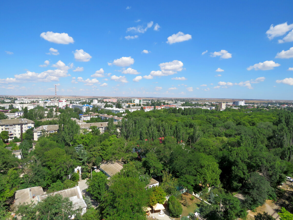 Феодосия с высоты птичьего полета.
