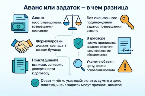 Задаток можно не возвращать. Знали такое
